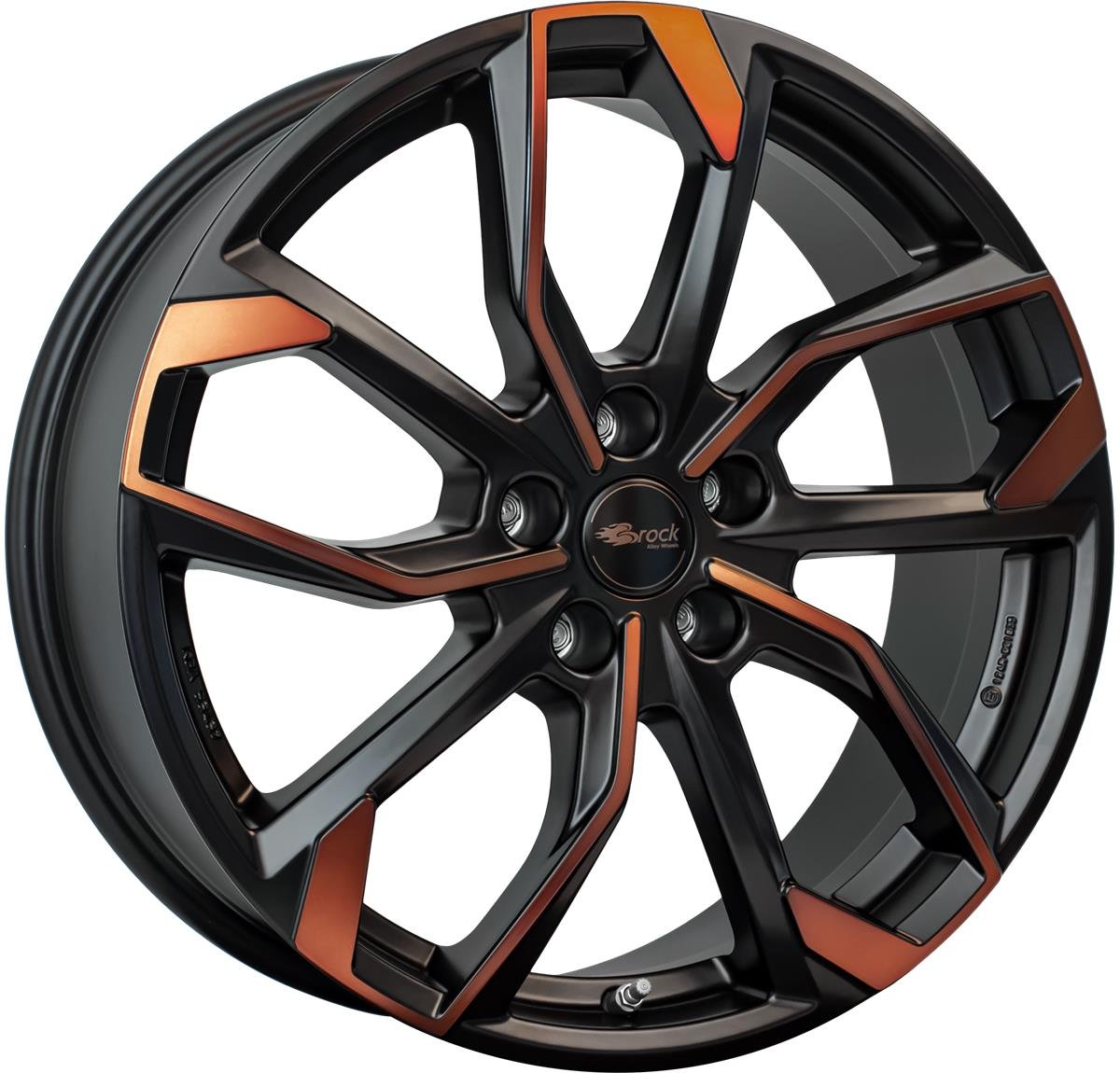 R19x7.5J 5X112 ET50 CB-57.1 Black Orange Matt (BOM)