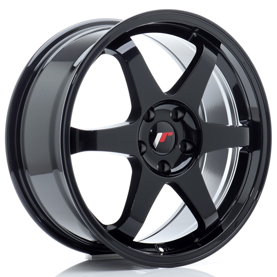 JR Wheels JR3 18x8 ET40 5x100 Gloss Black Alloy Wheel