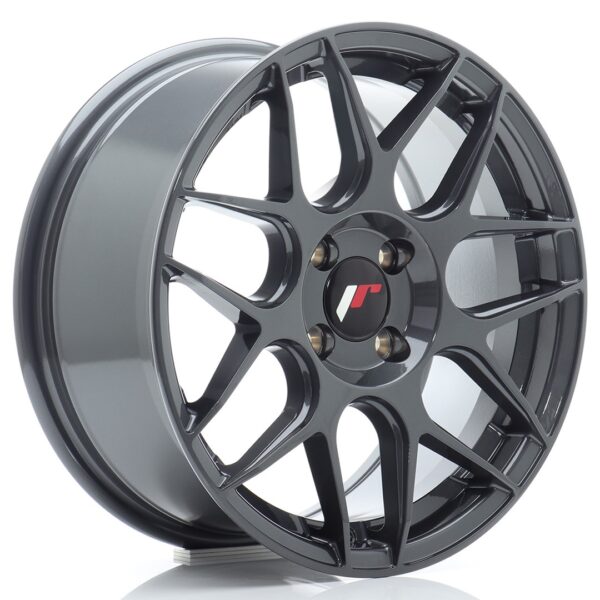 JR Wheels JR18 16x7 ET35 4x100 Hyper Gray Alloy Wheel
