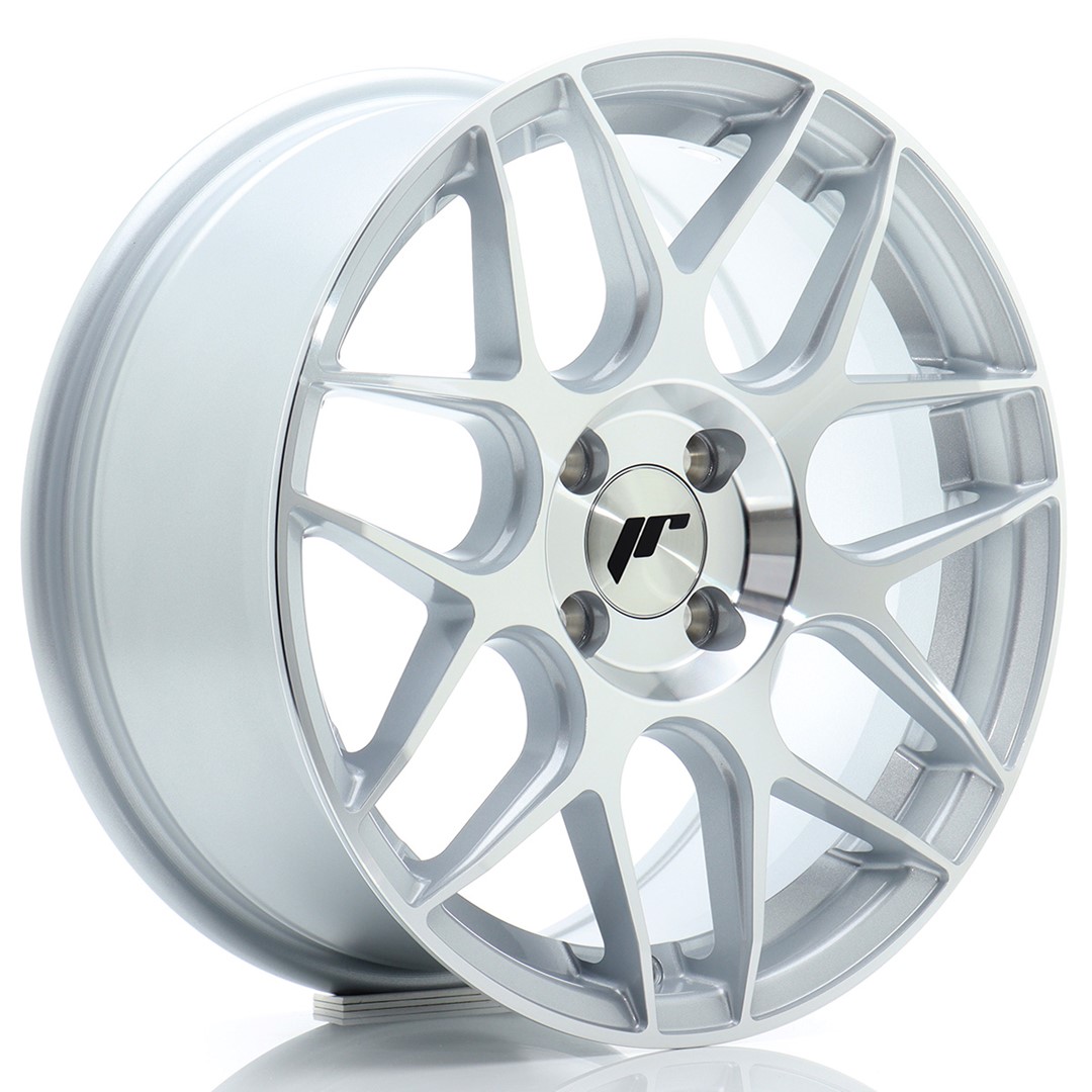 JR Wheels JR18 16x7 ET35 4x100 Silver Machined Face Alloy Wheel