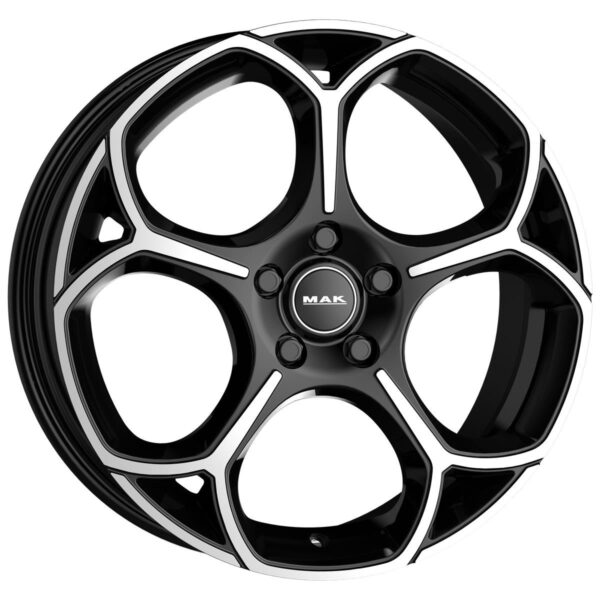 R18x7.5J 5X108 ET42 CB-65.1 melns spogulis