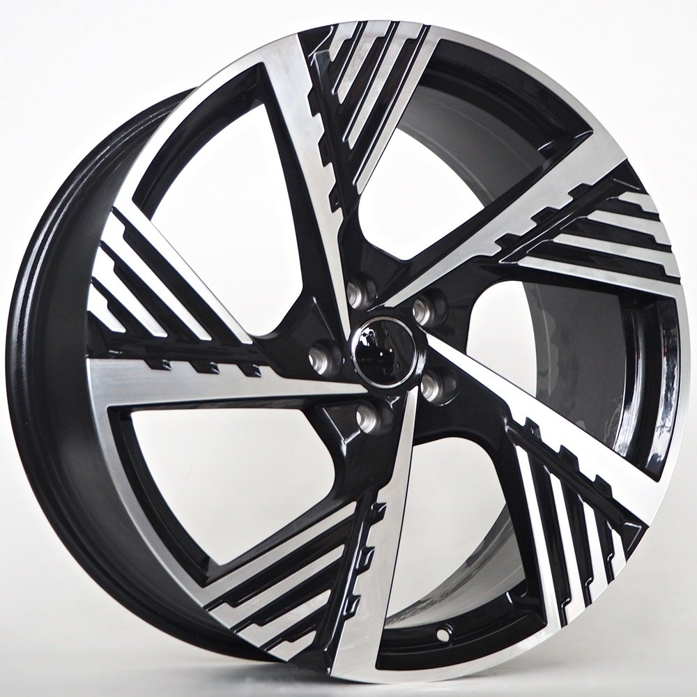 R19x8.0J 5X112 ET45 CB-66.6 Black Face Machined