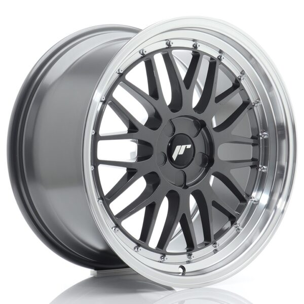 JR Wheels JR23 19x10 ET20-51 5H BLANK Hyper Gray w/ Machined Lip Alloy Wheel