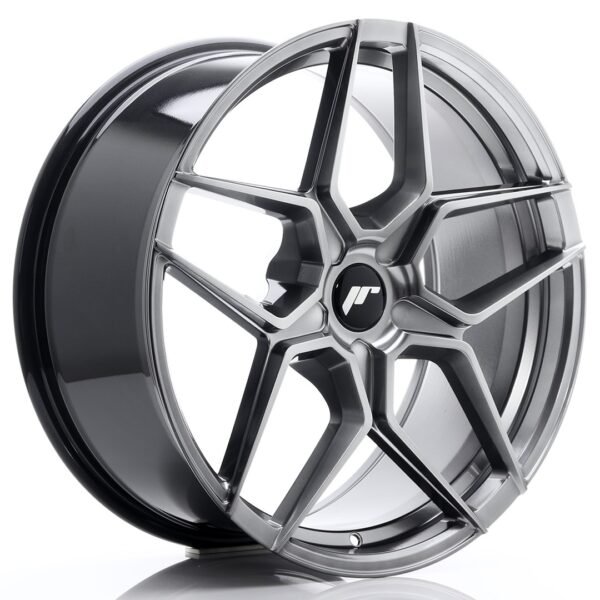 JR Wheels JR34 20x9 ET20-40 5H BLANK Hyper Black Alloy Wheel