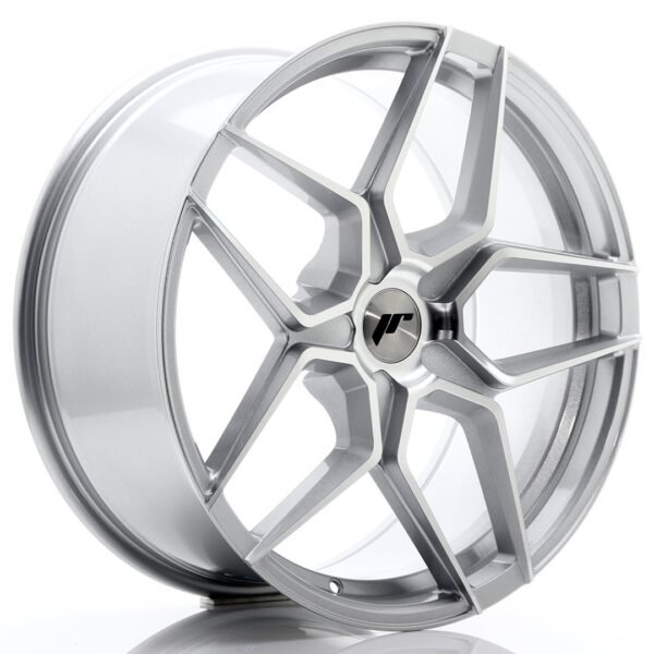 JR Wheels JR34 20x9 ET20-40 5H BLANK Silver Machined Face Alloy Wheel