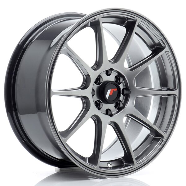 JR Wheels JR11 17x8 ET35 5x100/108 Hyper Black Alloy Wheel