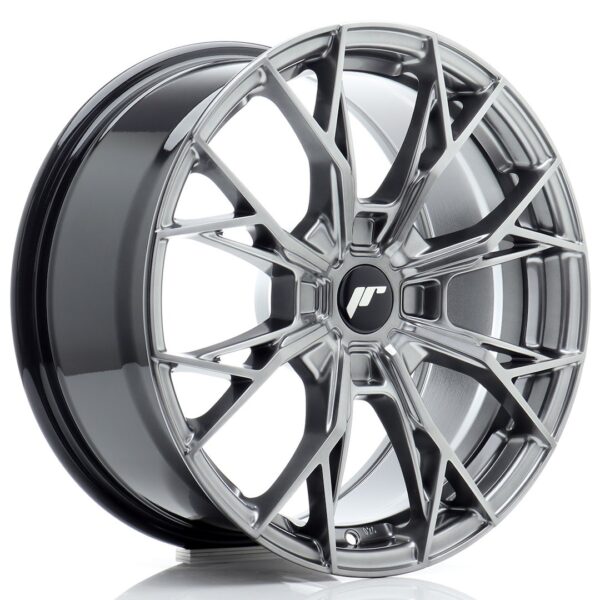 JR Wheels JR49 17x8 ET20-40 4H BLANK Hyper Black Alloy Wheel