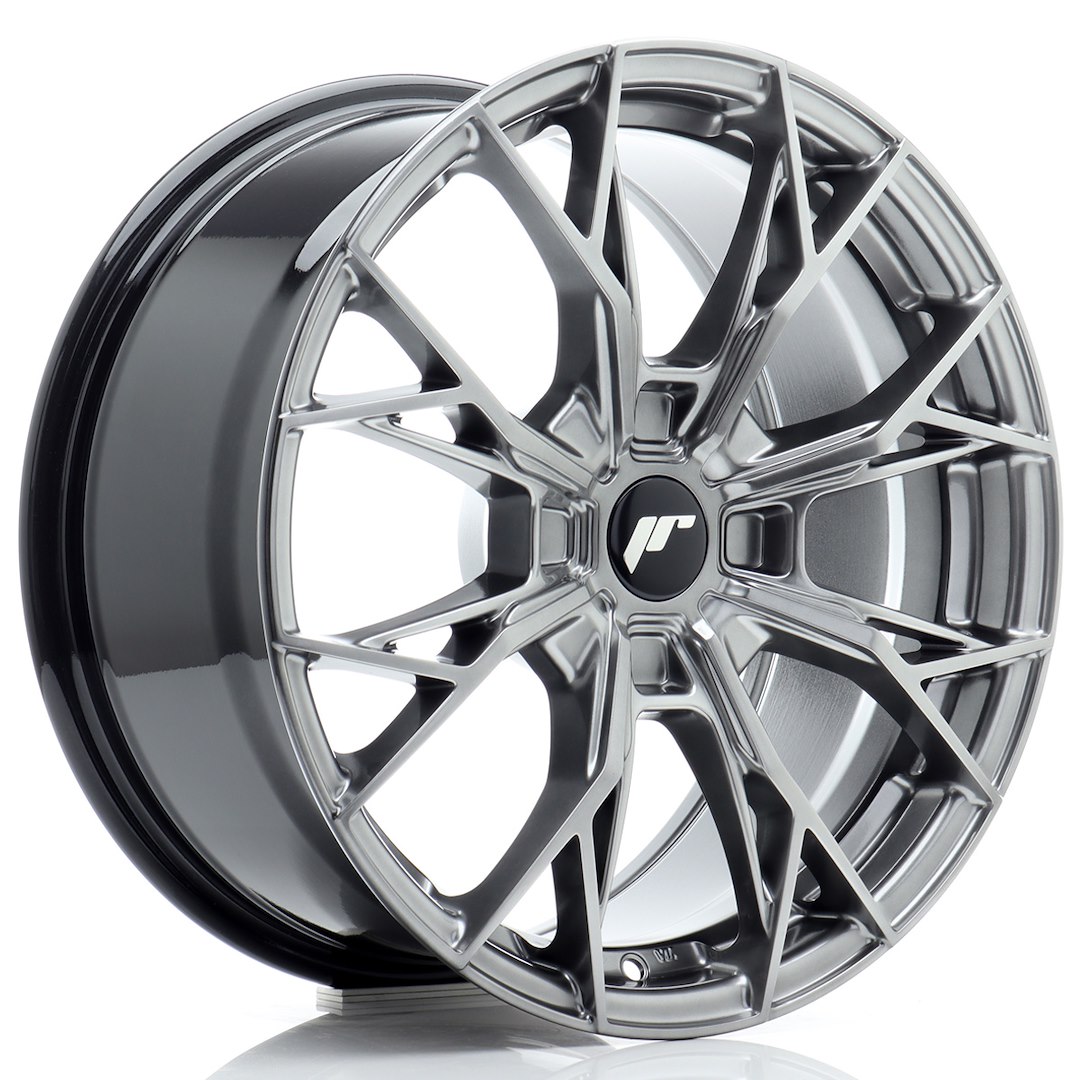 JR Wheels JR49 17x8 ET20-40 4H BLANK Hyper Black Alloy Wheel
