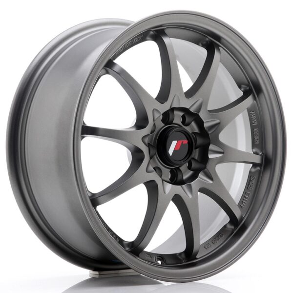 JR Wheels JR5 16x7 ET30 4x100/108 Matt Gun Metal Alloy Wheel