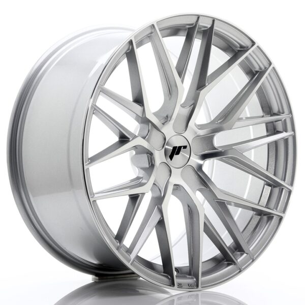 JR Wheels JR28 20x10 ET20-40 5H BLANK Silver Machined Face Alloy Wheel