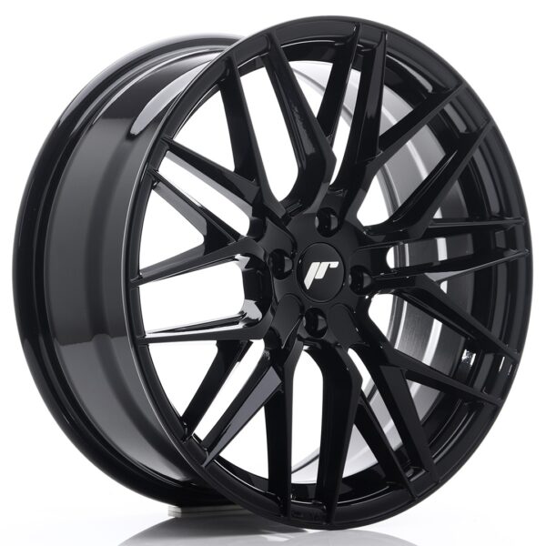 JR Wheels JR28 18x7,5 ET20 4x108 Gloss Black Alloy Wheel