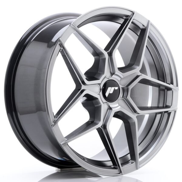 JR Wheels JR34 18x8 ET20-42 5H BLANK Hyper Black Alloy Wheel