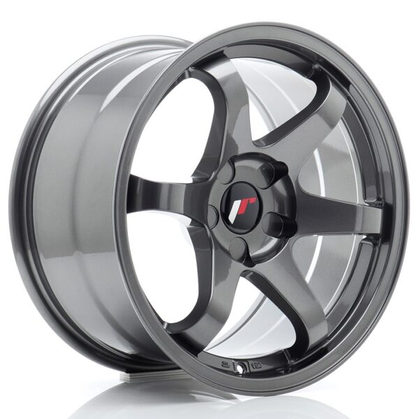 JR Wheels JR3 17x9 ET20-35 5H BLANK Gun Metal Alloy Wheel