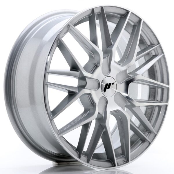 JR Wheels JR28 17x7 ET20-45 BLANK Silver Machined Face Alloy Wheel
