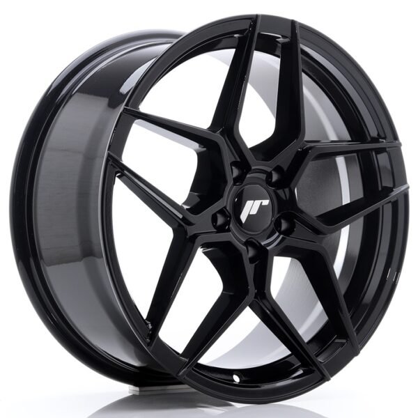 JR Wheels JR34 18x8 ET42 5x112 Gloss Black Alloy Wheel