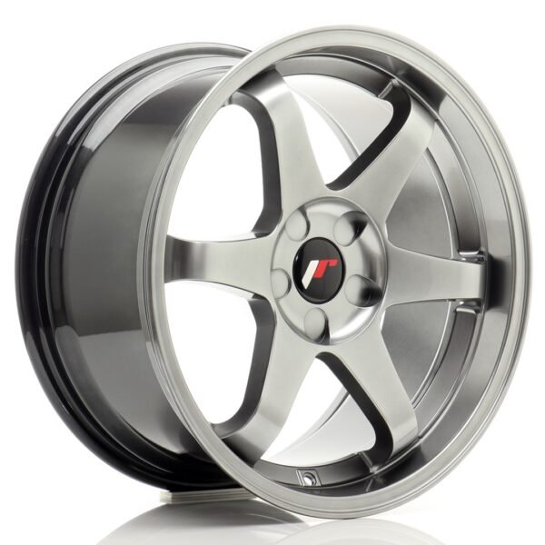 JR Wheels JR3 18x9 ET15-40 5H BLANK Hyper Black Alloy Wheel