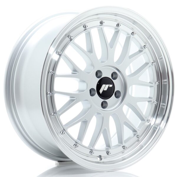JR Wheels JR23 18x8 ET40 5x112 Hyper Silver w/ Machined Lip Alloy Wheel