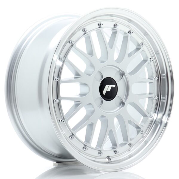 JR Wheels JR23 17x7,5 ET20-40 4H BLANK Hyper Silver w/ Machined Lip Alloy Wheel