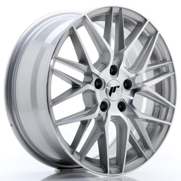 JR Wheels JR28 17x7 ET35 5x100 Silver Machined Face Alloy Wheel