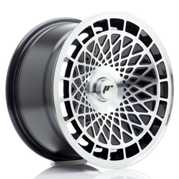 JR Wheels JR14 15x8 ET15-25 BLANK Gloss Black Machined Face Alloy Wheel