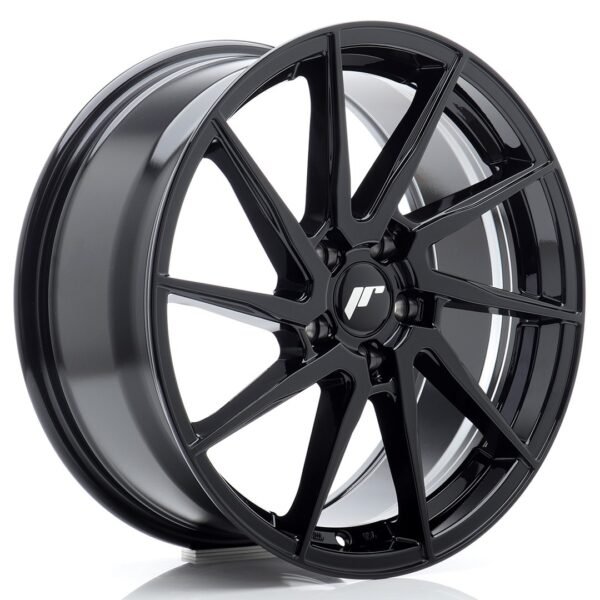 JR Wheels JR36 18x8 ET45 5x112 Gloss Black Alloy Wheel