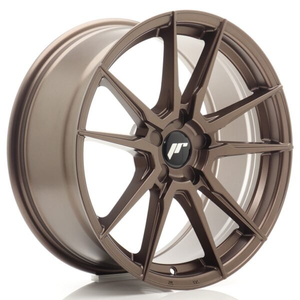 JR Wheels JR21 18x8 ET37 5x100 Matt Bronze Alloy Wheel