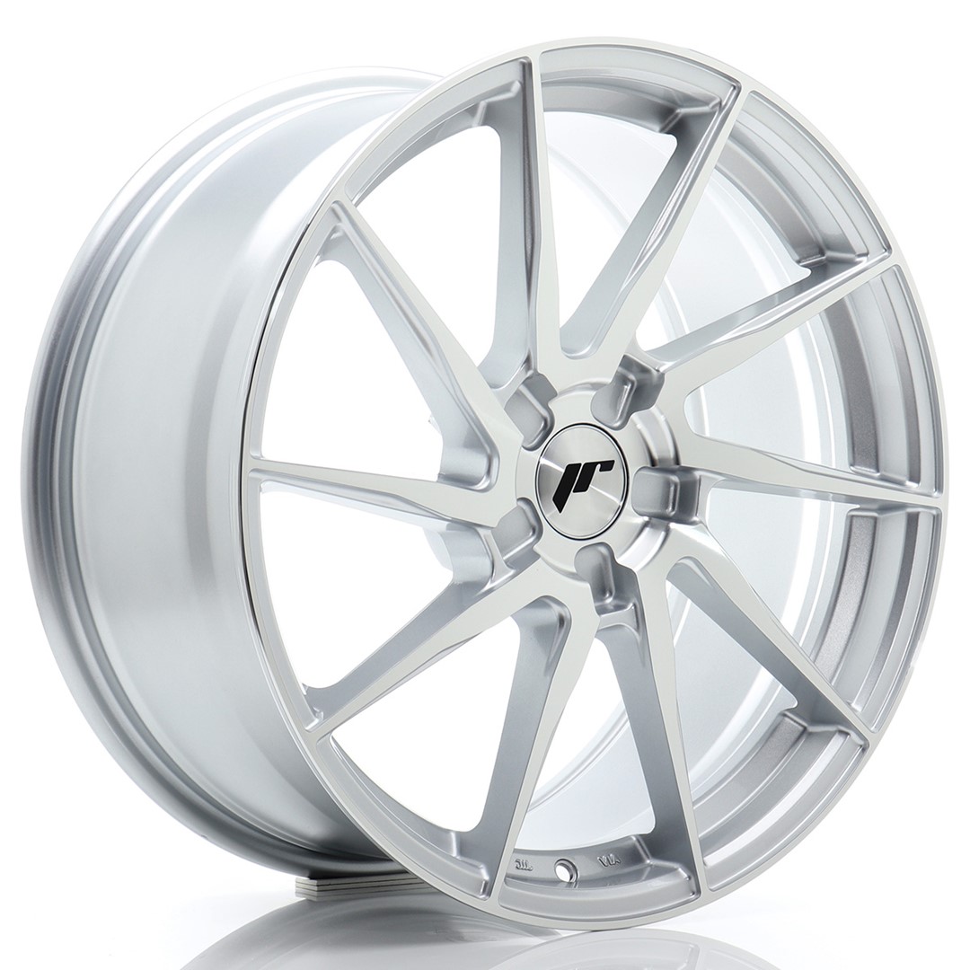 JR Wheels JR36 19x8 ET20-40 5H BLANK Silver Machined Face Alloy Wheel