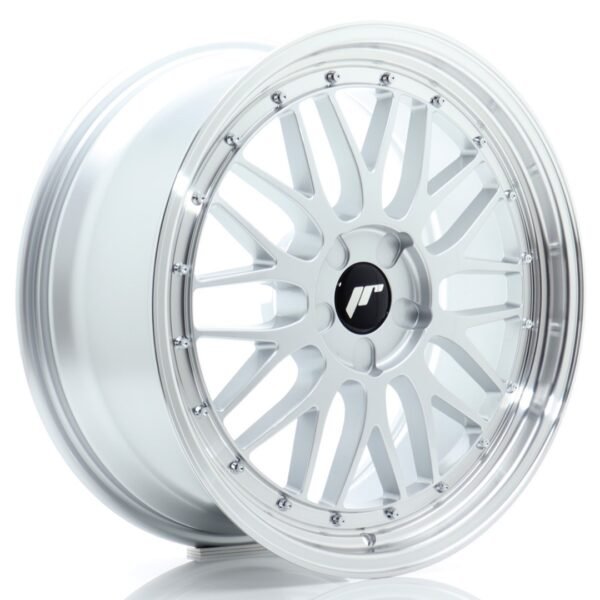 JR Wheels JR23 19x8 ET20-40 5H BLANK Hyper Silver w/ Machined Lip Alloy Wheel