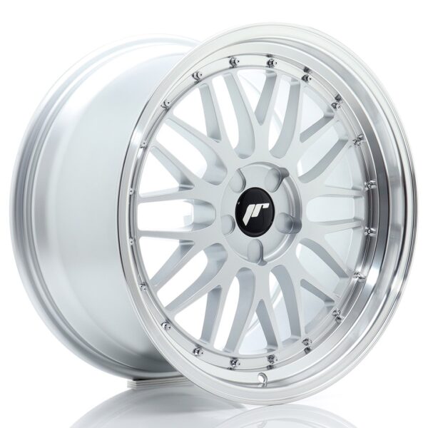 JR Wheels JR23 19x9 ET20-40 5H BLANK Hyper Silver w/ Machined Lip Alloy Wheel