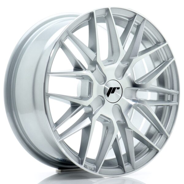 JR Wheels JR28 16x7 ET20-40 BLANK Silver Machined Face Alloy Wheel