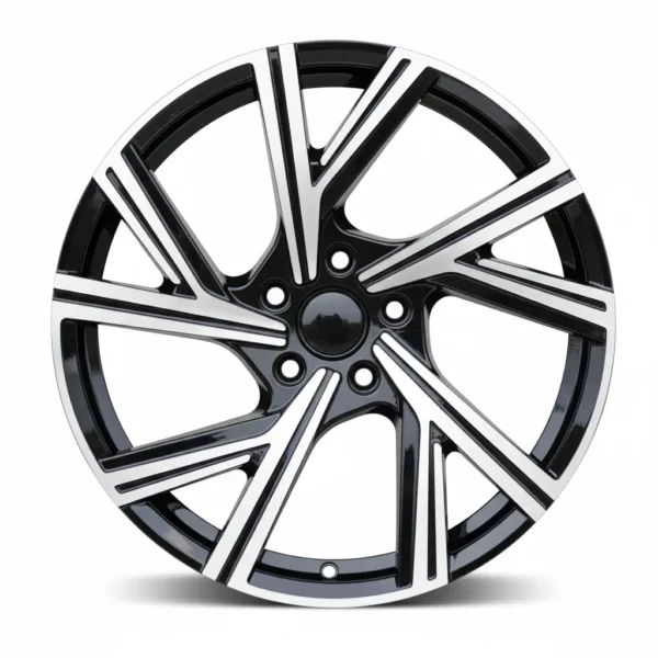 R19x8J 5X112 ET45 CB-66.6 Black polished with powder coating