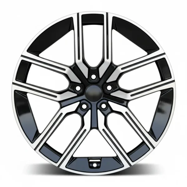 R20x8.5J 5X112 ET25 CB-66.6 Black polished with power coating