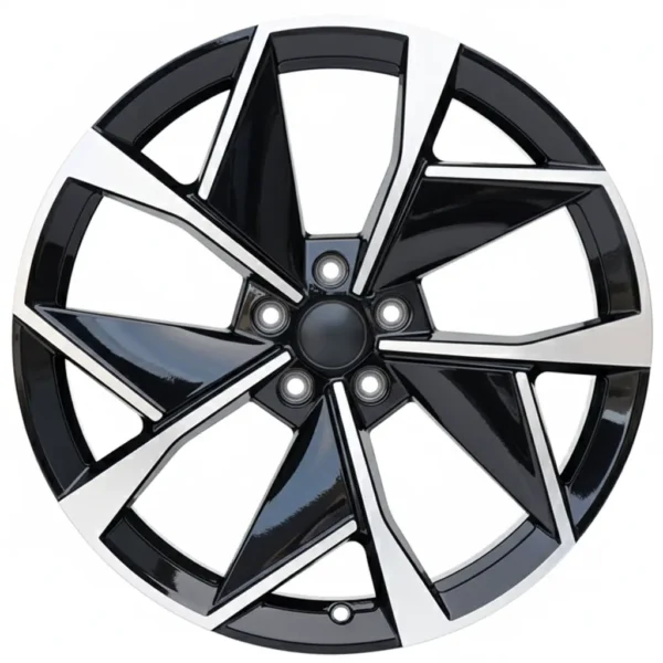 R20x8J 5X112 ET38 CB-66.6 Black polish (BP)