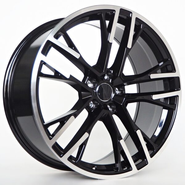 R20x9.0J 5X112 ET32 CB-66.6 Black Face Machined