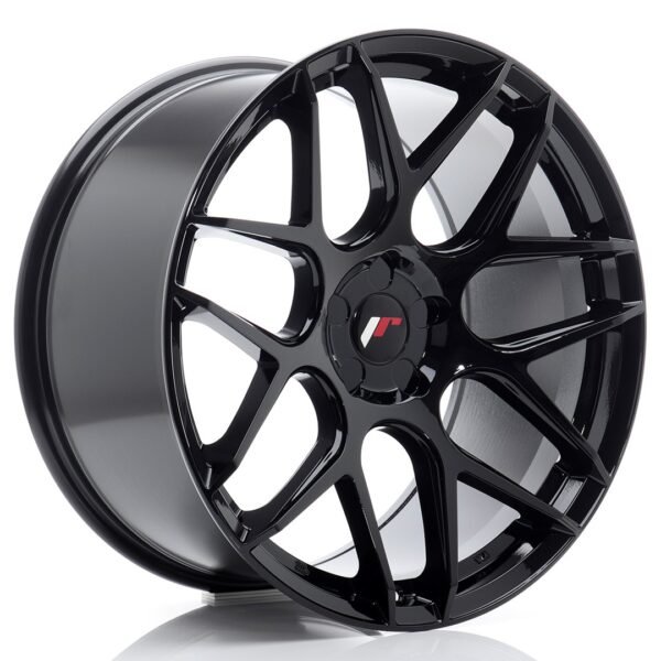 JR Wheels JR18 20x10 ET20-40 5H BLANK Gloss Black Alloy Wheel
