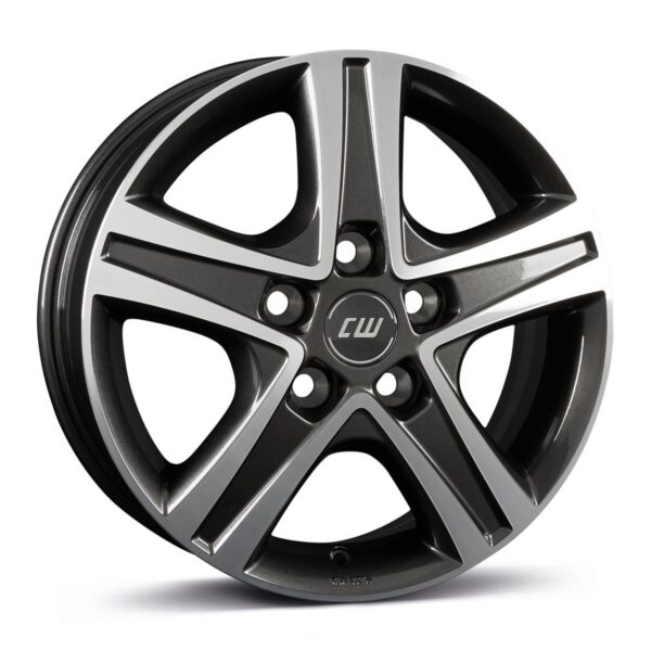 R17x7J 5X112 ET51 CB-66.6 mistral anthracite glossy polished