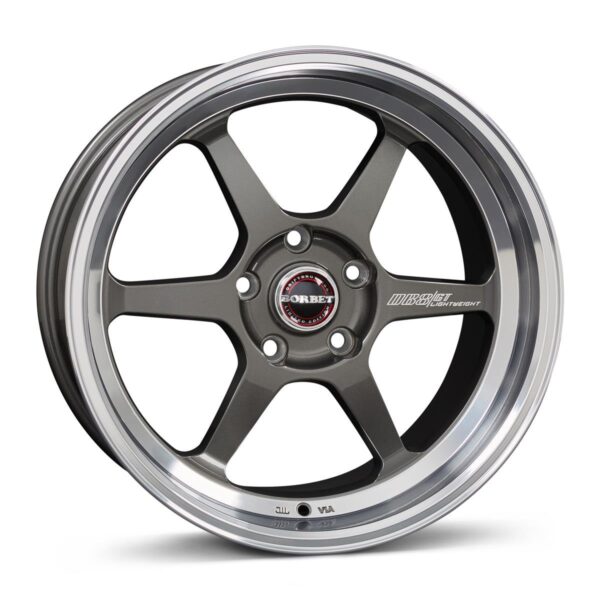 R18x8.5J 5X114.3 ET40 CB-72.6 graphite rim polished