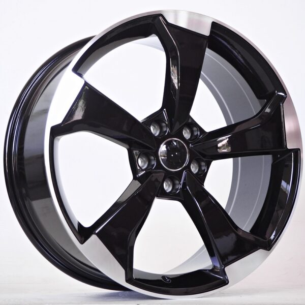 R19x8.5J 5X112 ET40 CB-66.6 Black Face Machined