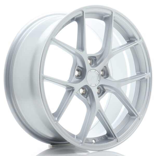 JR Wheels SL01 18x8 ET40 5x112 Matt Silver Alloy Wheel