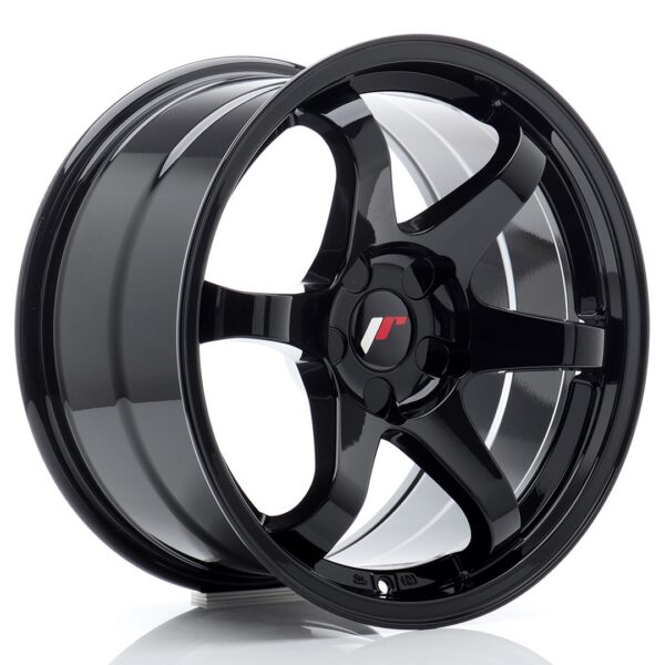 JR Wheels JR3 17x9 ET20-35 5H BLANK Gloss Black Alloy Wheel