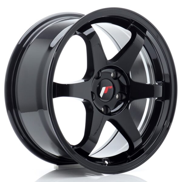 JR Wheels JR3 17x8 ET35 5x120 Gloss Black Alloy Wheel