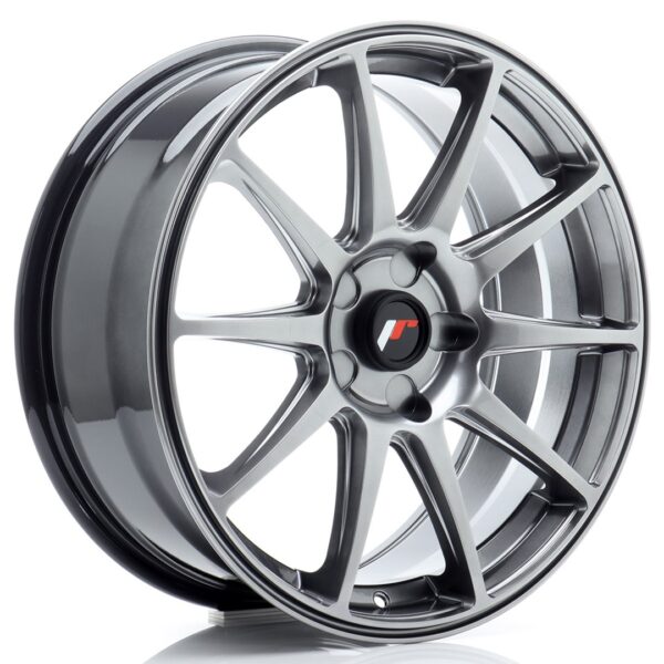 JR Wheels JR11 18x7,5 ET40 5x114,3 Hyper Black Alloy Wheel