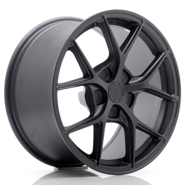 JR Wheels SL01 17x9 ET20-50 5H BLANK Matt Gun Metal Alloy Wheel