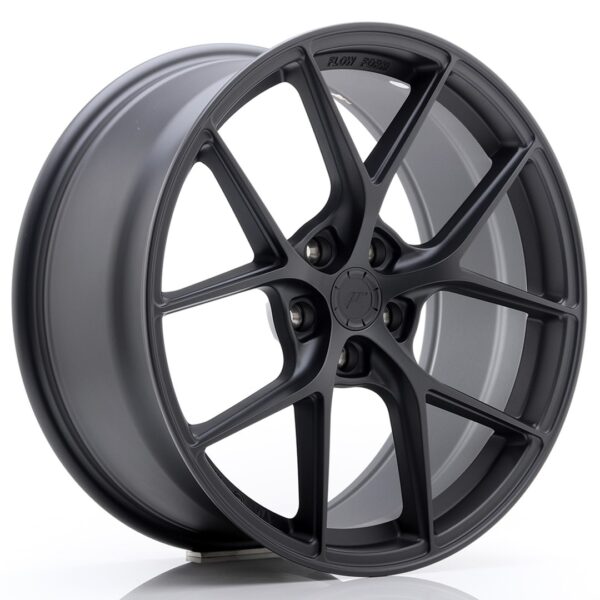 JR Wheels SL01 19x8 ET40 5x112 Matt Gun Metal Alloy Wheel