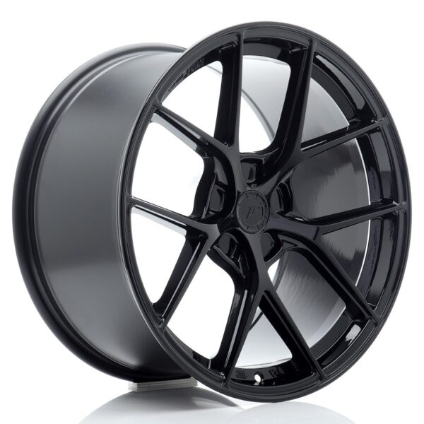 JR Wheels SL01 19x9 ET20-35 5H BLANK Gloss Black Alloy Wheel