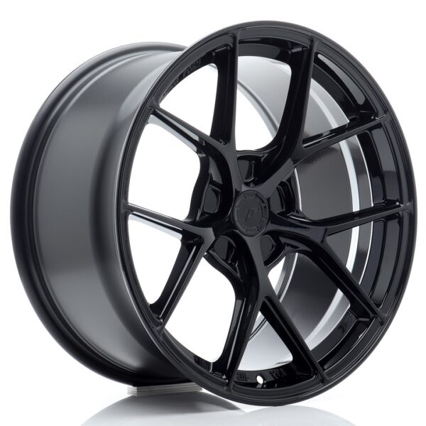 JR Wheels SL01 18x9,5 ET25-38 5H BLANK Gloss Black Alloy Wheel