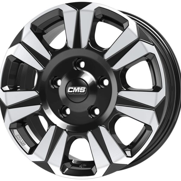 R17x6.5J 5X114.3 ET48 CB-66.1 Diamond Black Gloss