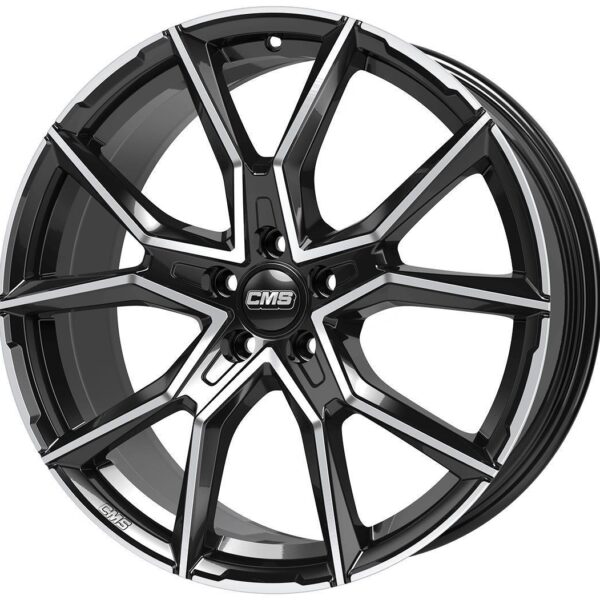 R18x8J 5X114.3 ET47 CB-67.1 Diamond Black Gloss