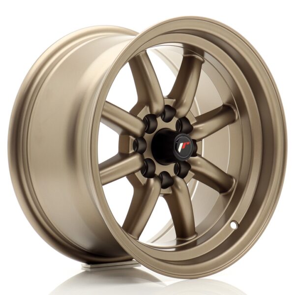 JR Wheels JR19 15x8 ET0 4x100/114 Matt Bronze Alloy Wheel