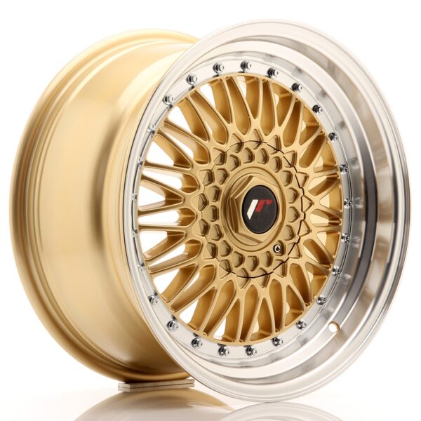 JR Wheels JR9 17x8,5 ET20 4x100/108 Gold w/ Machined Lip Alloy Wheel
